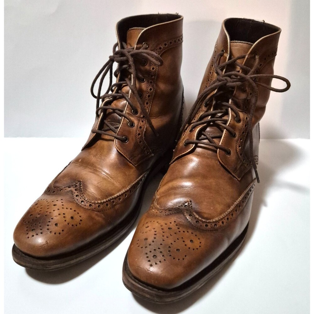 Thursday Boot Co. Men's Burnished Tan Leather Lace Up Boots Size 10